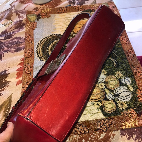 Cole Bags Red Leather Cole New York Leather Bag